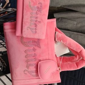 COPY - Juicy couture pink lemonade spender tote w/ matching wallet